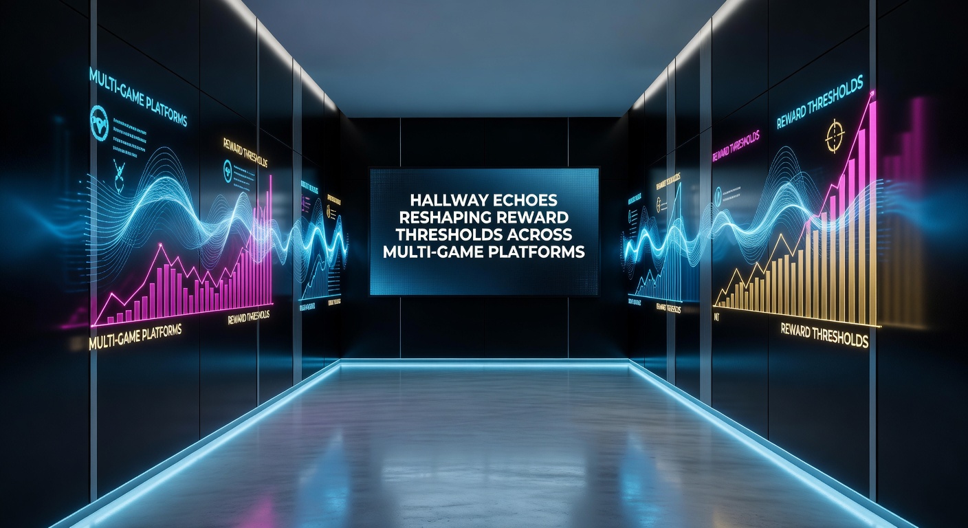 Digital hallway representation showing interconnected reward pathways across multiple gaming platforms