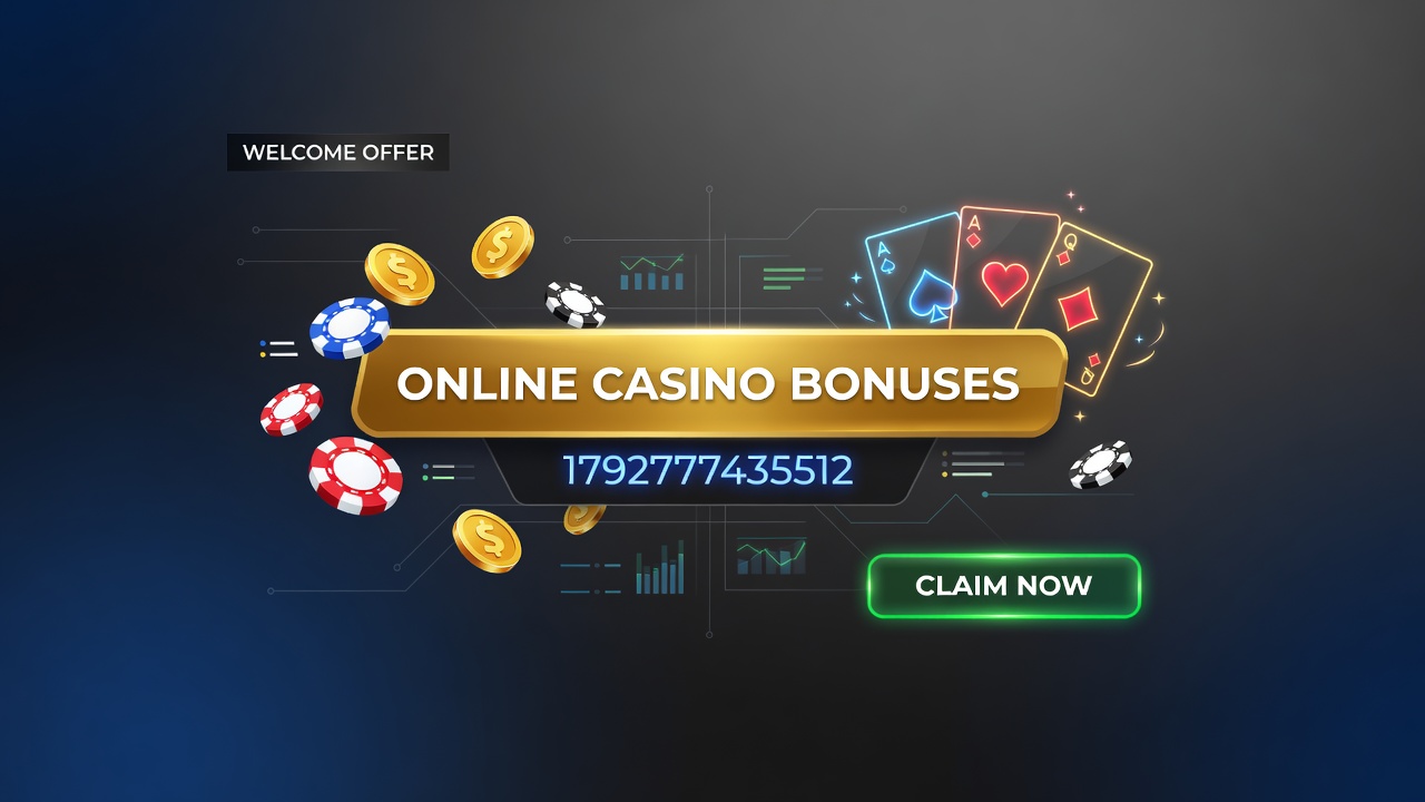 Player dashboard showing active bonuses, wagering progress bars, and game contribution percentages
