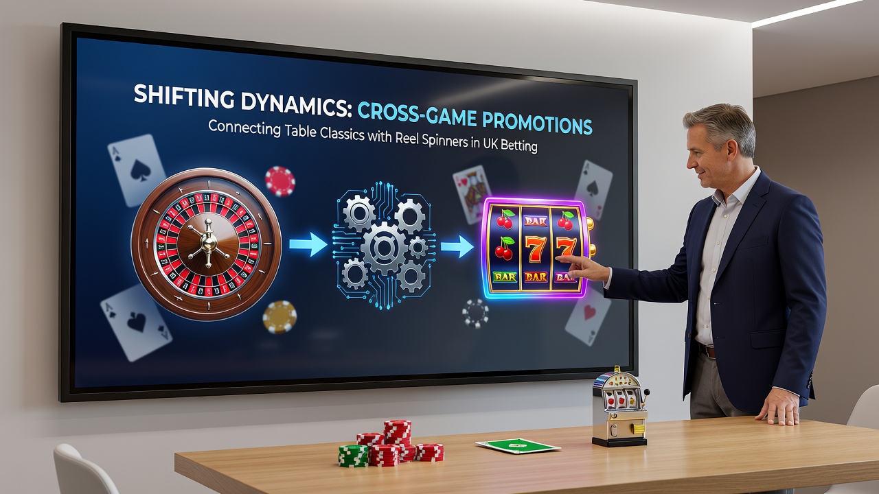 Mobile app interface displaying linked table game and slot promotions