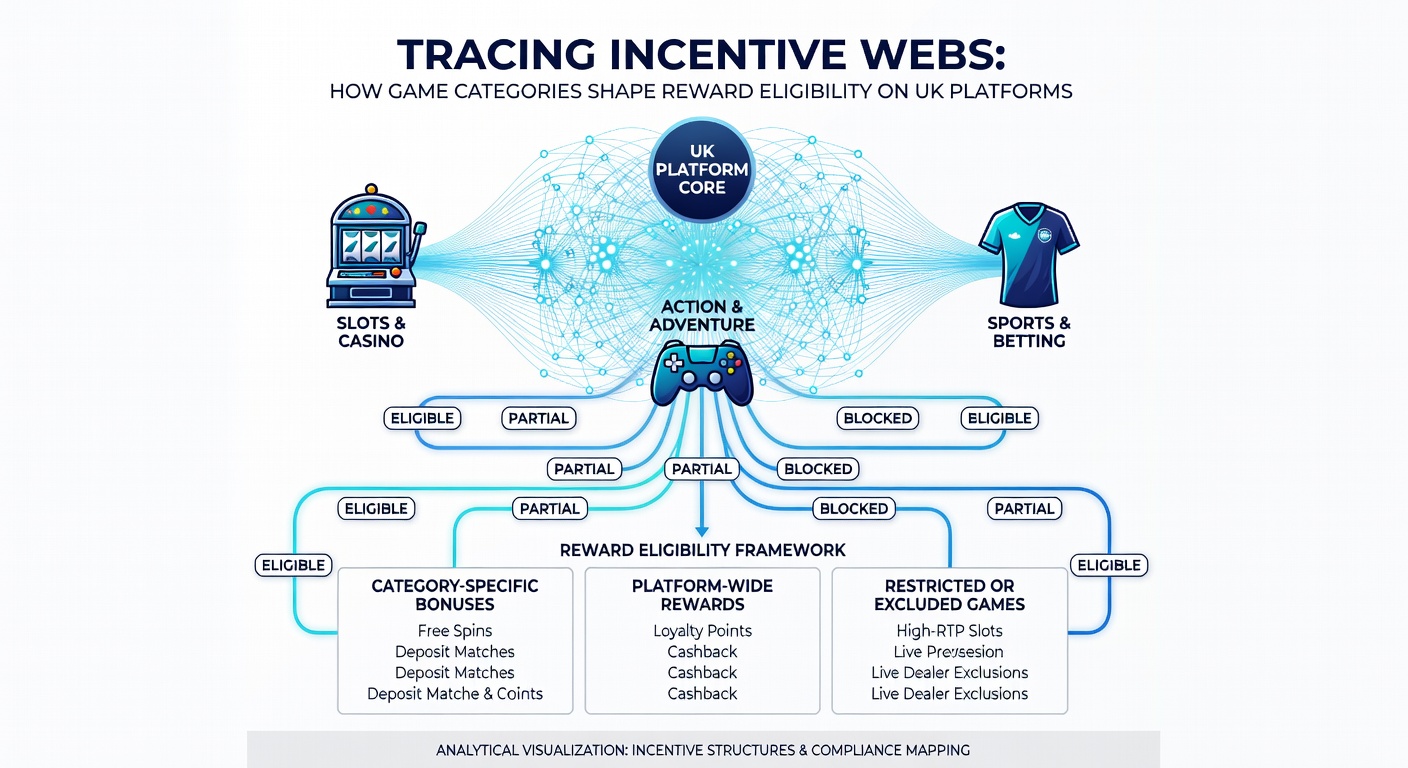 Illustration of category-based reward eligibility networks across UK online platforms