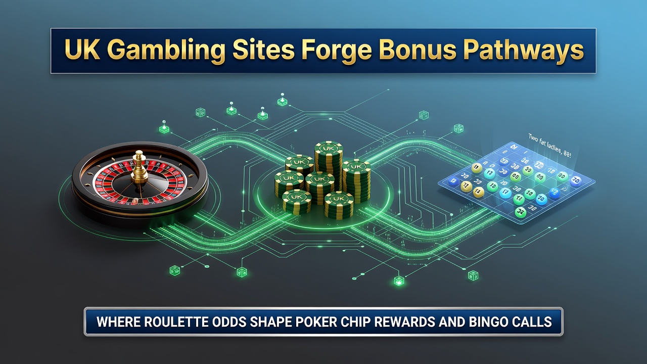 Bingo daubing interface transitions into blackjack bonus activation on UK gaming site