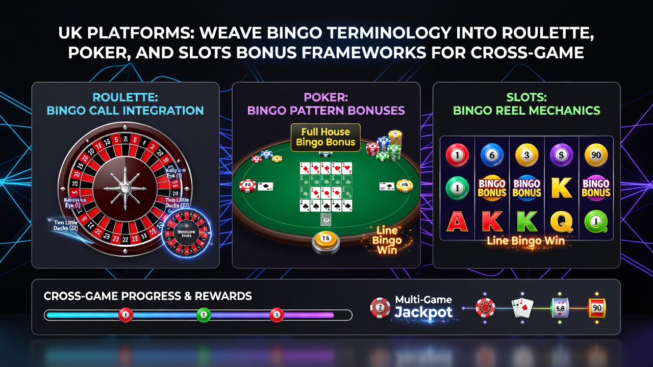 Cross-game bonus pathways using bingo terminology in UK casinos