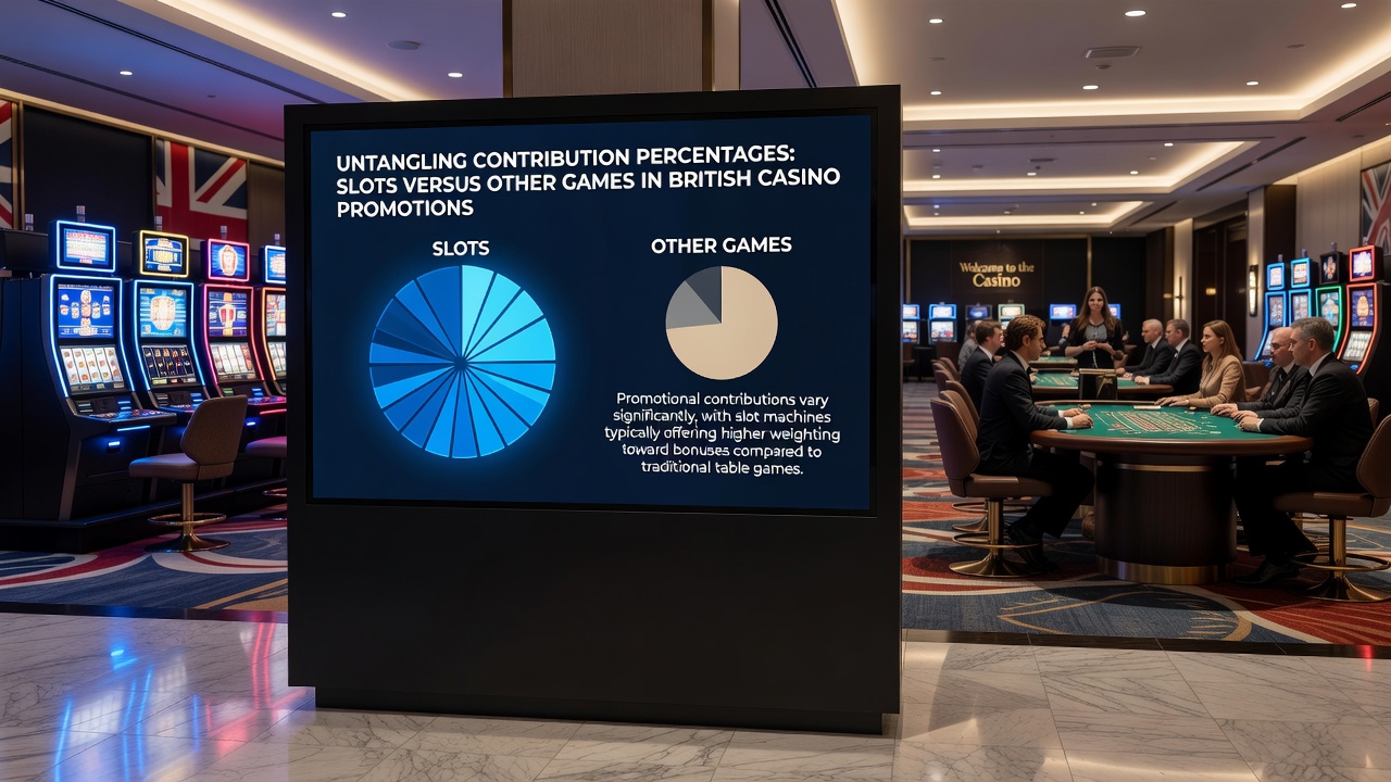 Comparison table of game contribution rates across major British casino sites in mid-2026